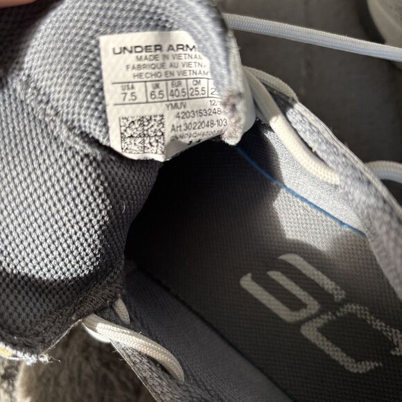 Size 7.5 - Under Armour SC 3Zero 3 Halo Grey